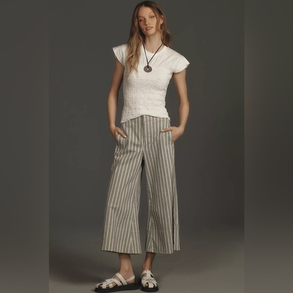 NWOT Anthropologie Pilcro Foxglove Mid-Rise Flare Pants Size 25 - Picture 2 of 14